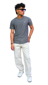 Men's tommy textured gray Imported T-Shirt